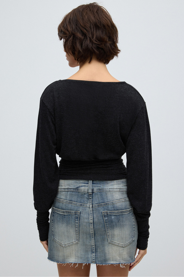 Serena Triko Bluz - 6