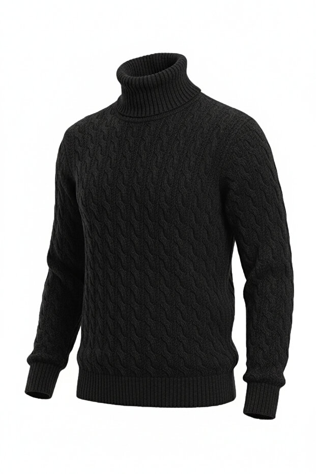 Erkek Balıkçı Yaka Kazak - 4