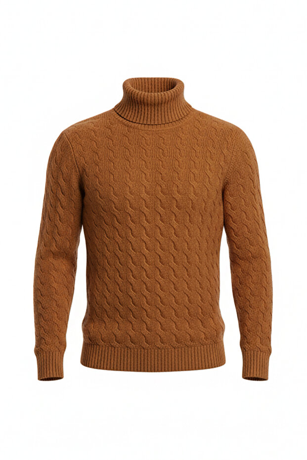 Erkek Balıkçı Yaka Kazak - 4