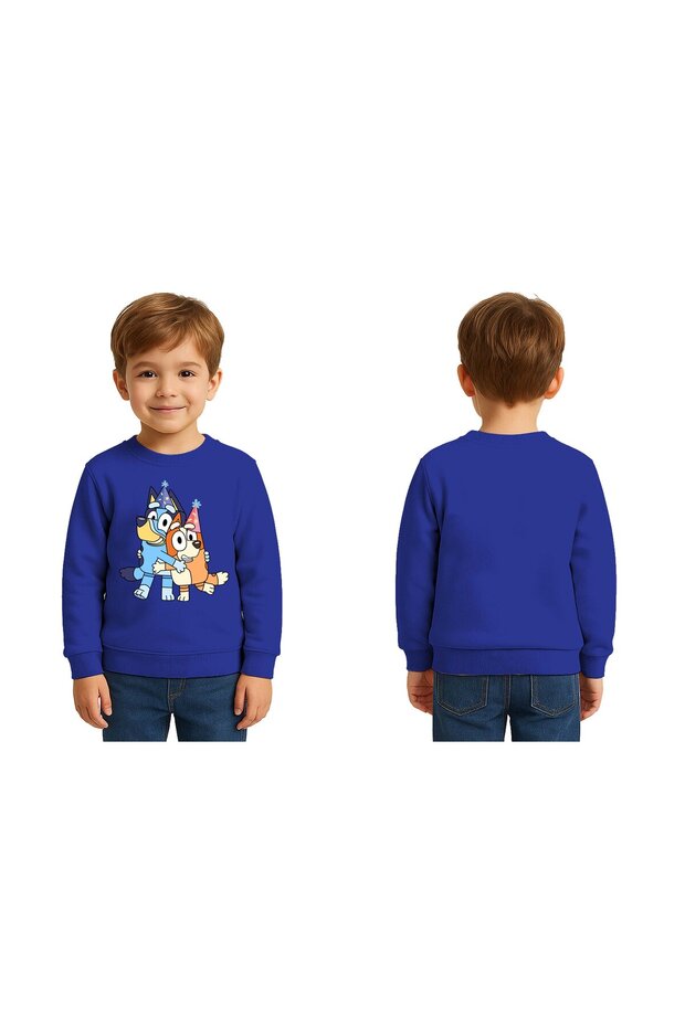 Unisex Bluey Printed Children's Swaetshirt 3 Thread Raster