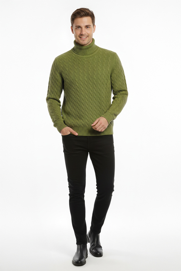 Erkek Balıkçı Yaka Kazak - 2