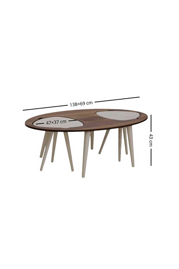 Uniquely designed service table set - 3
