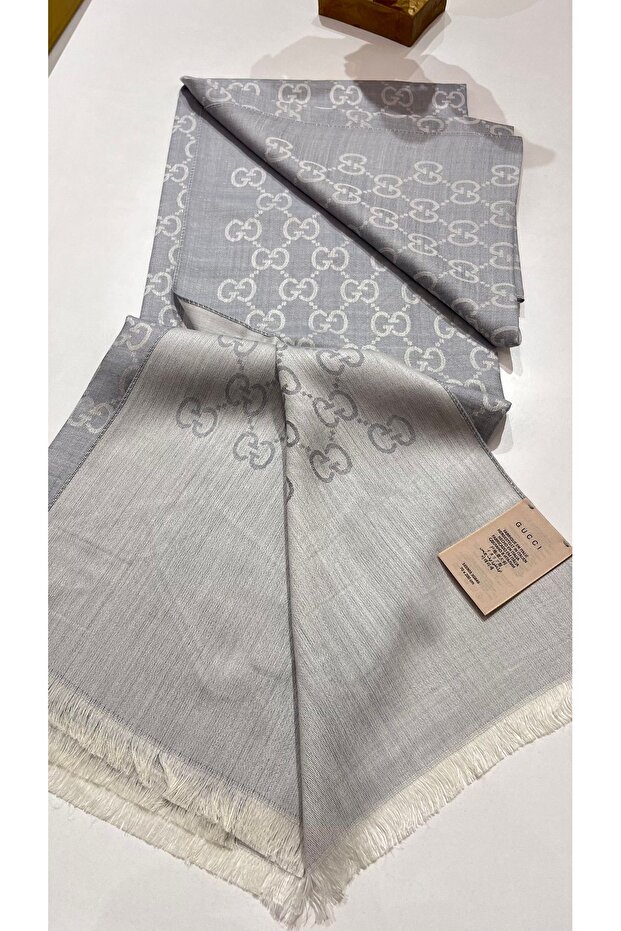 A Quality Italian Wool Silk Shawl - 2