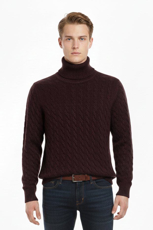 Erkek Balıkçı Yaka Kazak - 1