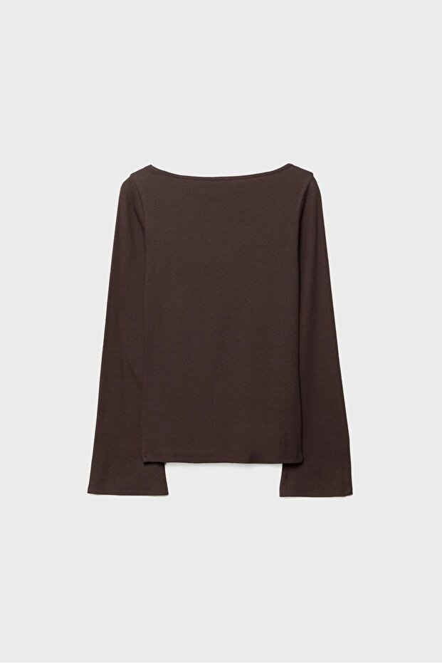 Basic Kloş Kollu Tişört - 7