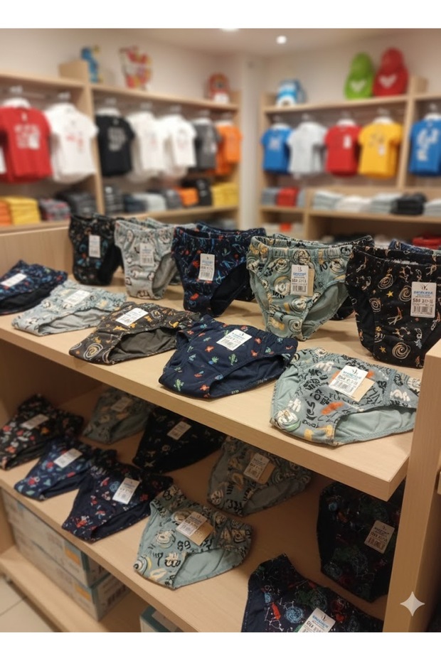 Boy's Patterned 3-Piece Slip - 1