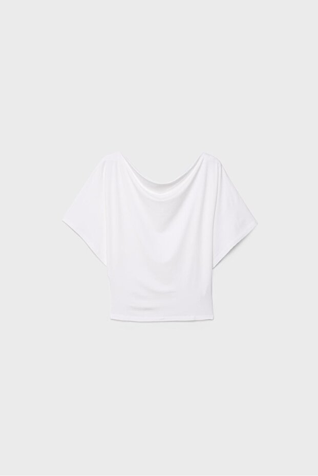 Basic yarasa kollu t-shirt - 6