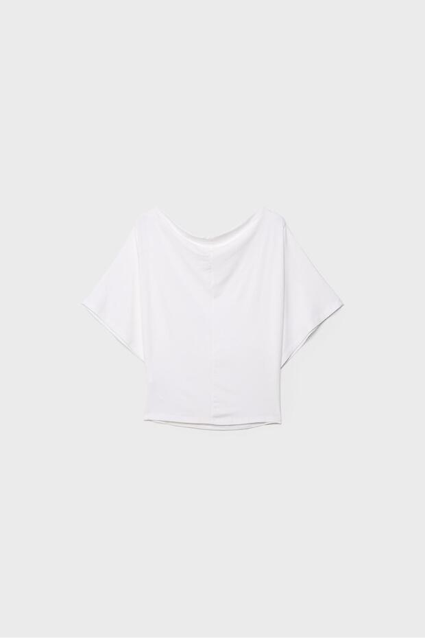 Basic yarasa kollu t-shirt - 7