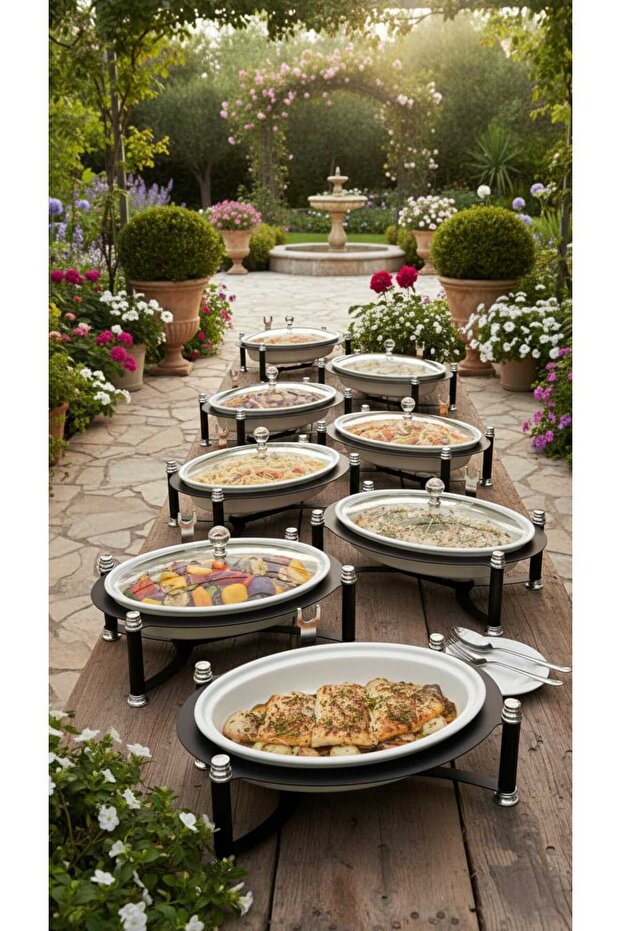 Buffet warmer, oval serving dish, 16 cm - 5