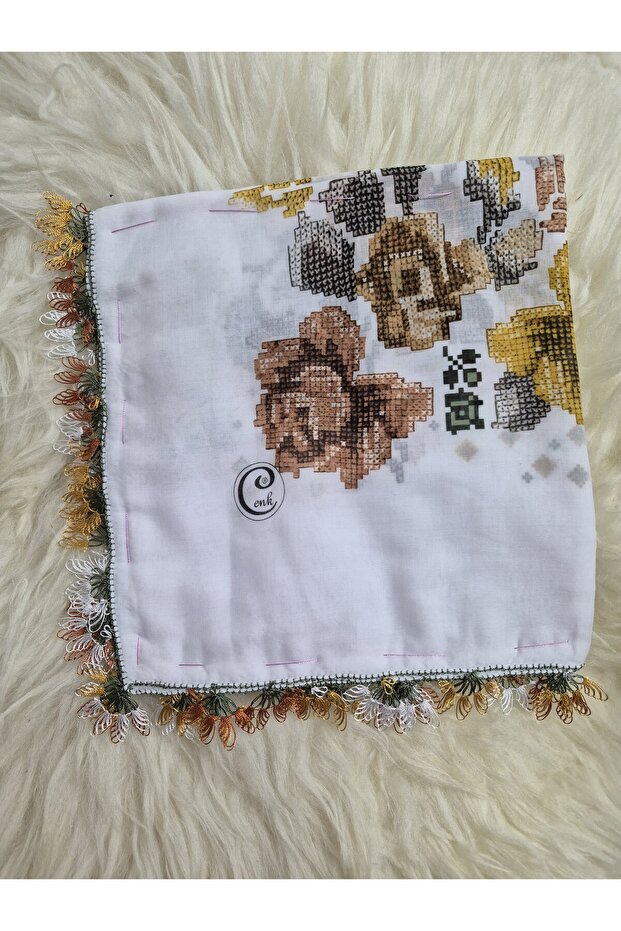Exquisite Handcrafted Needlework Embroidery/Needlework/Yemeni/Handcrafted Tulle, Mevlit Cover