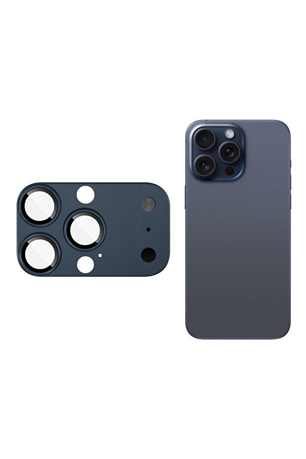 iPhone 16 Pro / 15 Pro / 14 Pro Compatible 17 Pro Camera Look Converter Lens Metal Tempered Glass