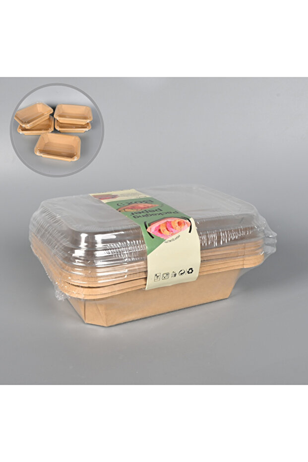 علب تقديم طعام مستطيلة الشكل - 1