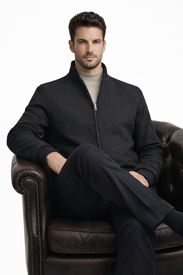 YÜN KAŞE SLİM FİT PİLOT MONT - 6