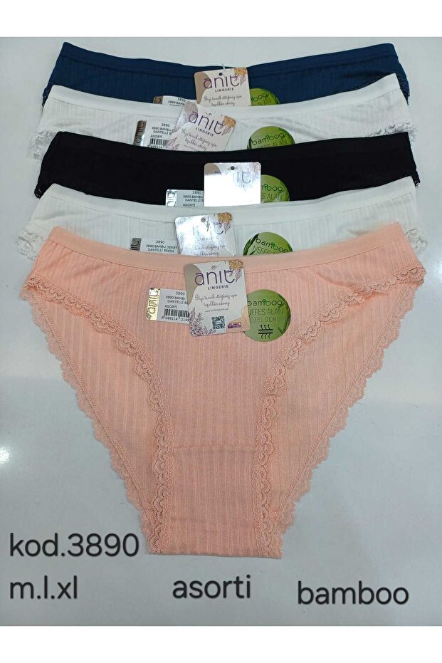 BAMBU DERBY DANTELLİ BİKİNİ 5 Lİ PAKET - 1