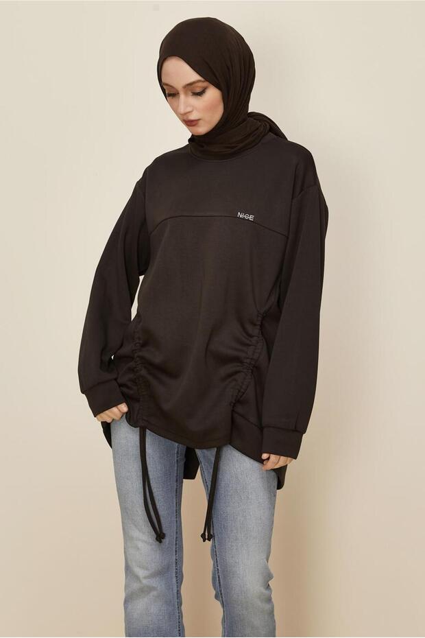 Drawstring Detailed Tracksuit Tunic 46095