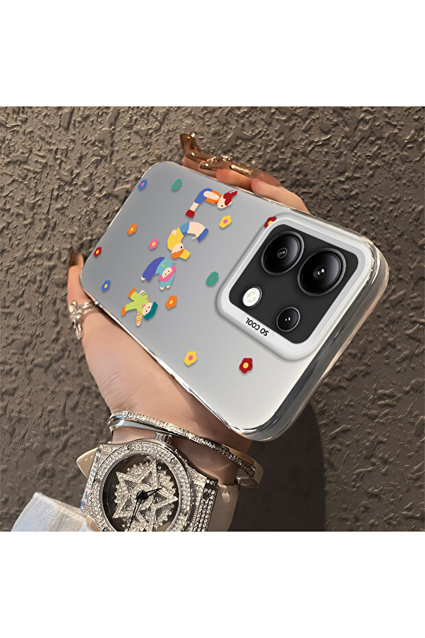 حافظة Xiaomi Redmi Note 13 متوافقة مع الحافة السيليكونية الصلبة ذات النمط الممتع المضاد للسقوط - 3