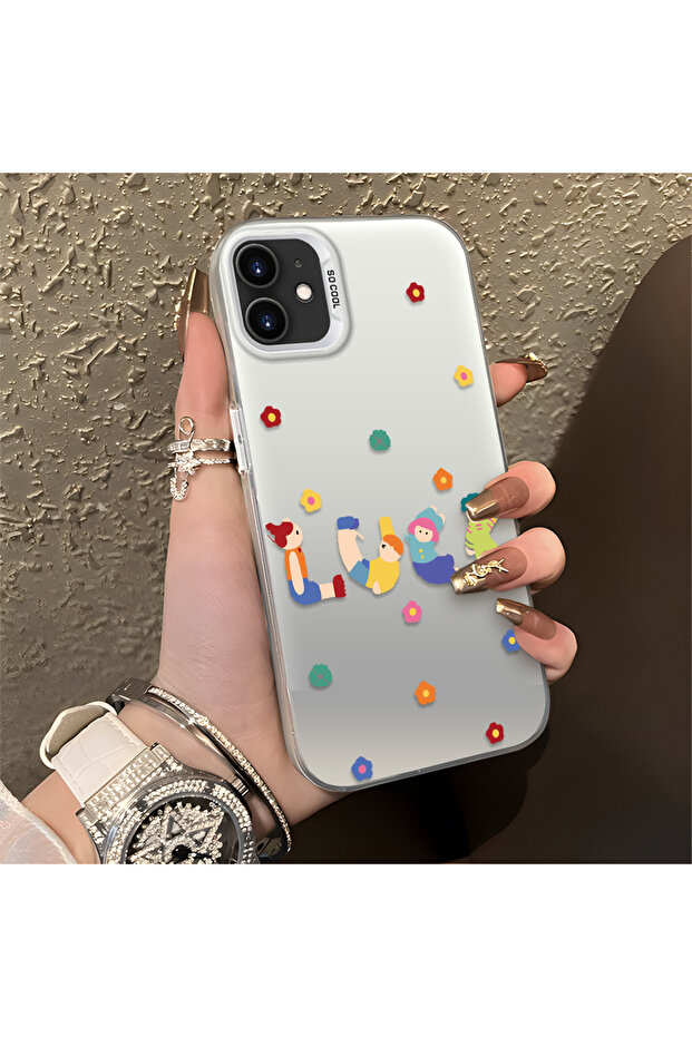 حافظة مضادة للسقوط من السيليكون المتوافقة مع هاتف iPhone 12، بنمط ممتع - 4