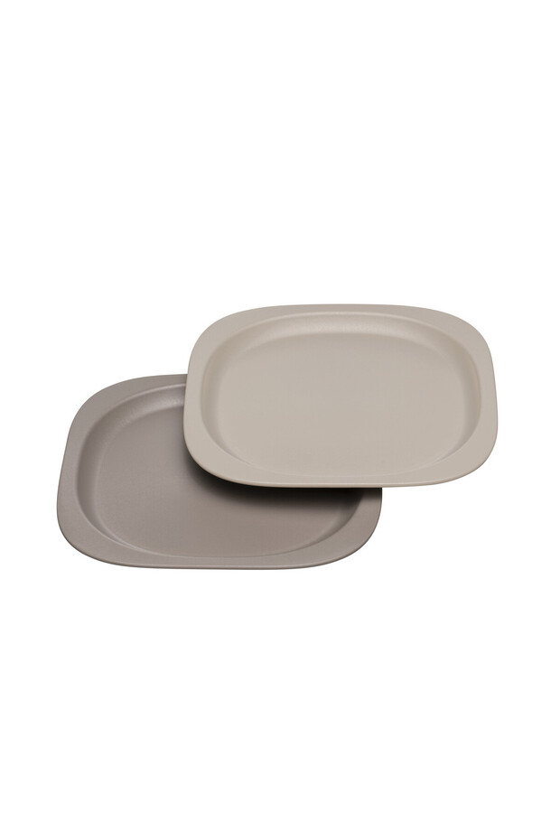 Green Eco-Friendly Unbreakable Baby Plate Set-2 pc