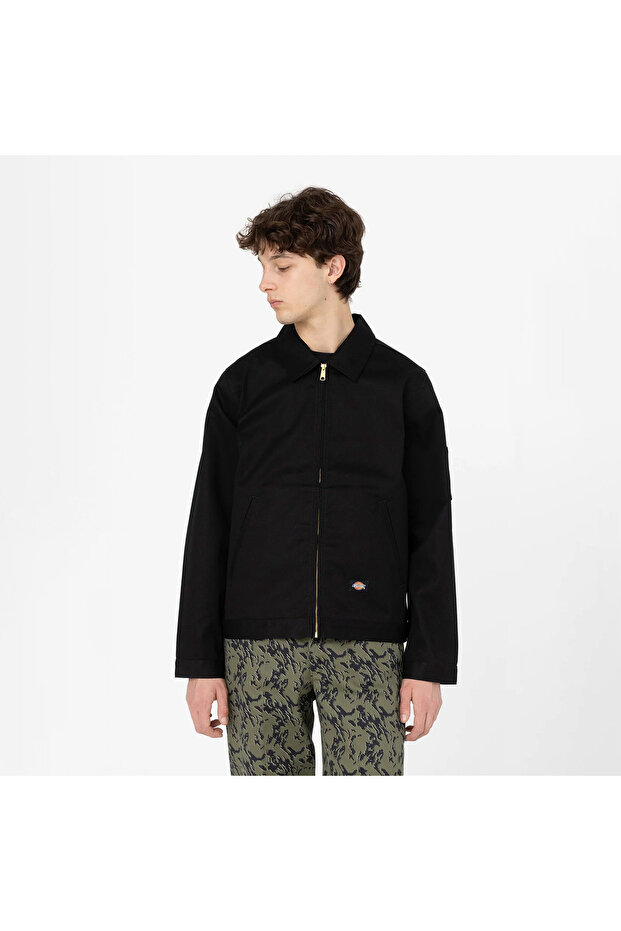 Unlined Eisenhower Erkek Siyah Ceket - 1