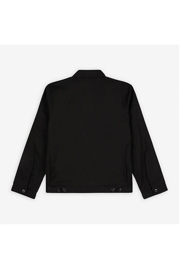 Unlined Eisenhower Erkek Siyah Ceket - 4