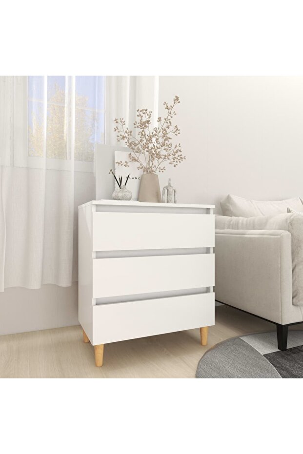 Sideboard White 60x35x69 cm Engineered Wood