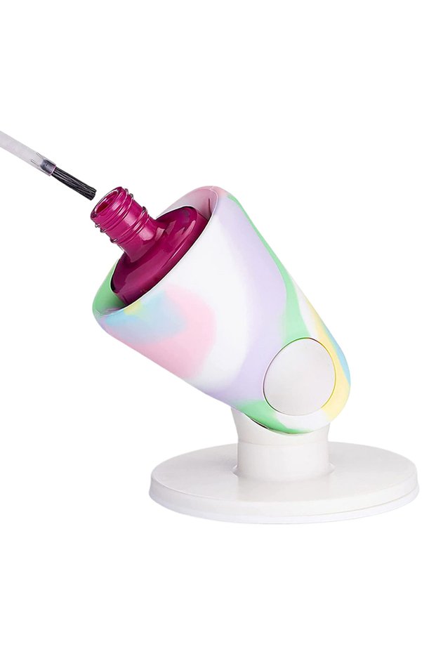 Multicolor Silicone Nail Polish Holder Nail Art Polish Bottle Stand DIY Salon Nail Art Polish Bottle