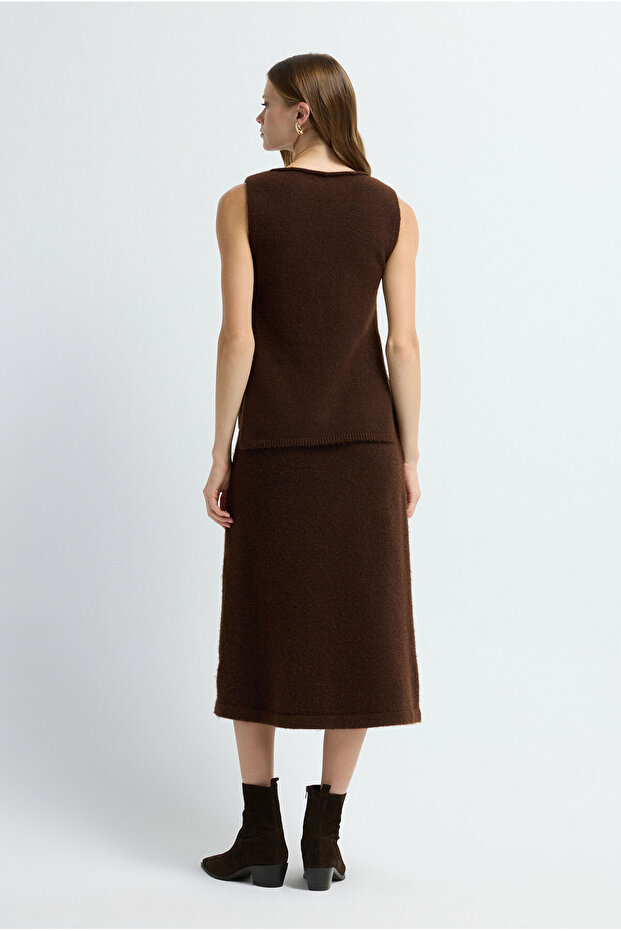 Kolsuz Triko Süveter - 5