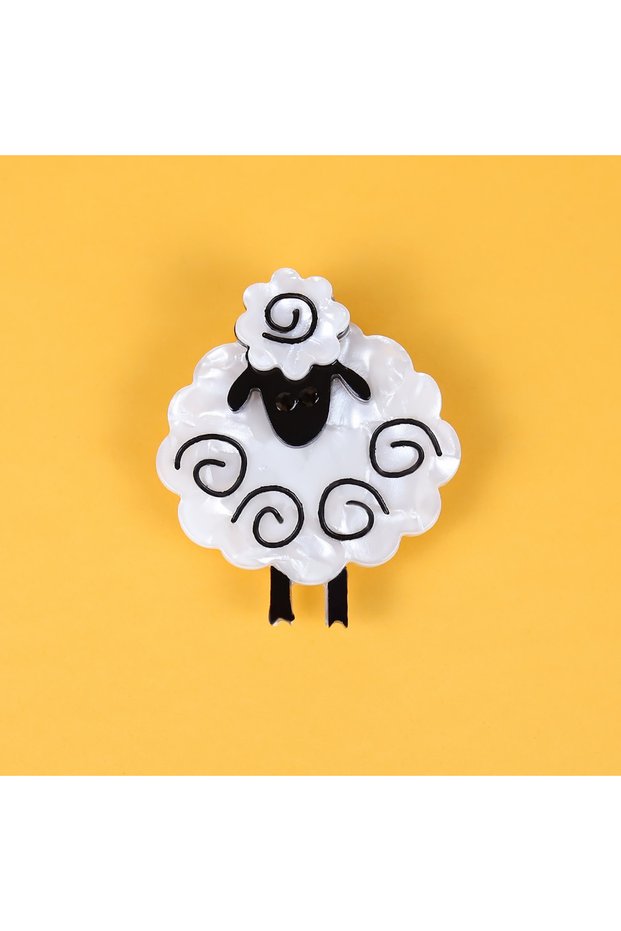 O7-5-5609 handmade fashion animal accessories acrylic cartoon sheep brooch clothing bag accessories