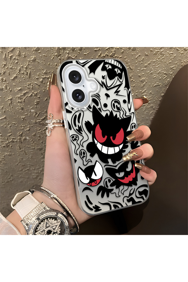 iPhone 16 Compatible Trendy Case Silicone Wrap Acrylic Back Protector - 3