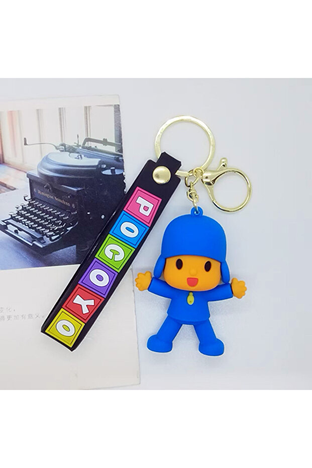 6 cm D Creative Card Small Pyouyou Key Chain Pendant Bag Car Key Chain Accessories Small Gift