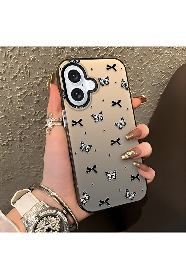 غطاء حماية متوافق مع آيفون 16 مصنوع من السيليكون الأكريليكي مع حافة سيليكون واقية - 4