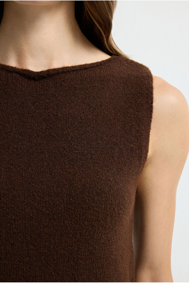 Kolsuz Triko Süveter - 2