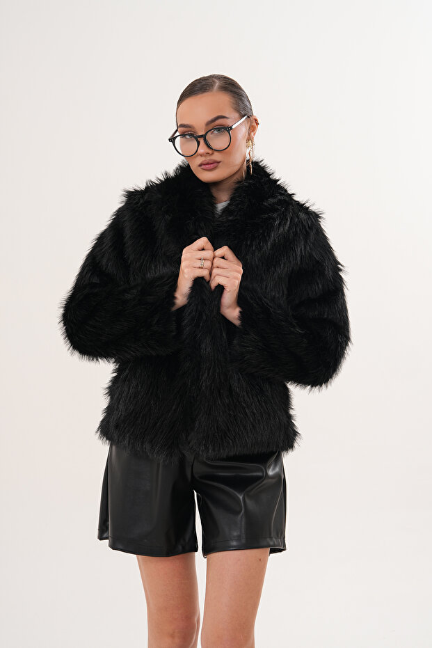 سترة بياقة شال مع جيوب - 6