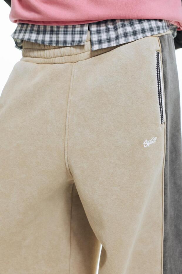 Çizgili jogger eşofman altı - 6