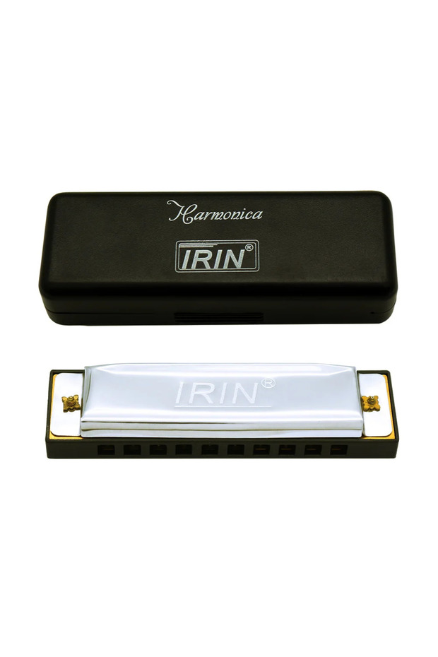 Silver IRIN Harmonica 10 Hole 20 Tones Harmonica Mouth Organ Suitable For Music Enthusiasts Woodwind