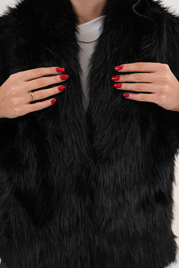 سترة بياقة شال مع جيوب - 8