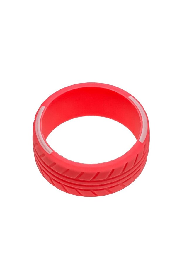 Red Silicone Steering Wheel Cover for RC Transmitter - Universal Grip for Futaba NB4, 7PX, Traxxas T