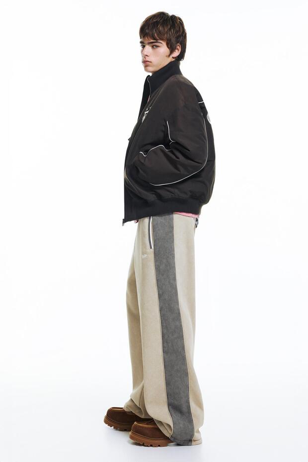 Çizgili jogger eşofman altı - 4