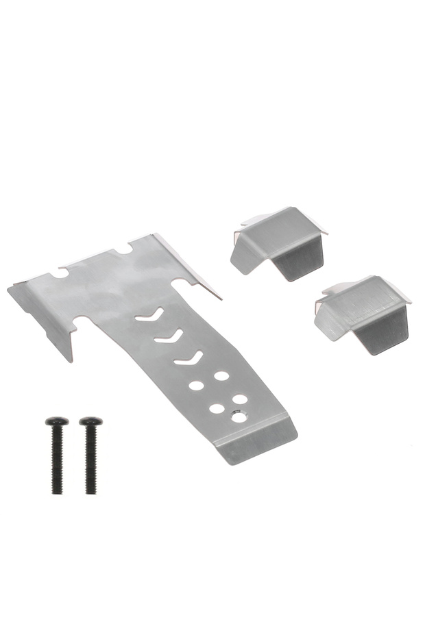 H10 VP OPTIC H10 Stainless Skid Plate Set – Full Chassis/Axle Armor for 1/10 Crawlers (Vanquish Upgr