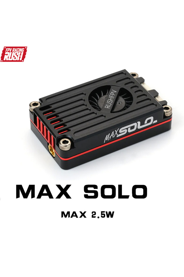 جهاز إرسال فيديو عالي الطاقة 48 قناة RUSH TANK MAX SOLO بقوة 2.5 واط، مزود بهيكل مصنوع بتقنية CNC، مناسب لطائرات التحكم عن بعد FPV Lon