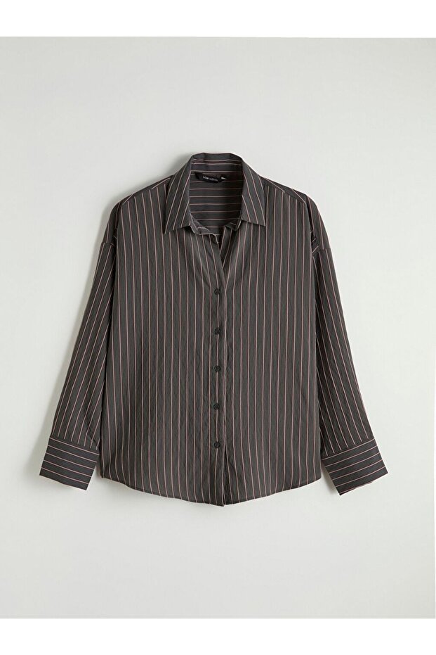 Striped Oversize Women's Shirt