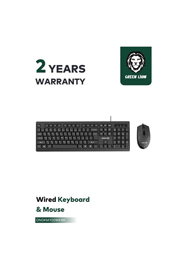 GKM-100 Wired Keyboard & Mouse Combo with 1000 DPI Precision Mouse