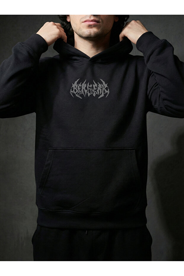 Berserk Hoodie Black Anime Printed Oversized Hooded Sweatshirt