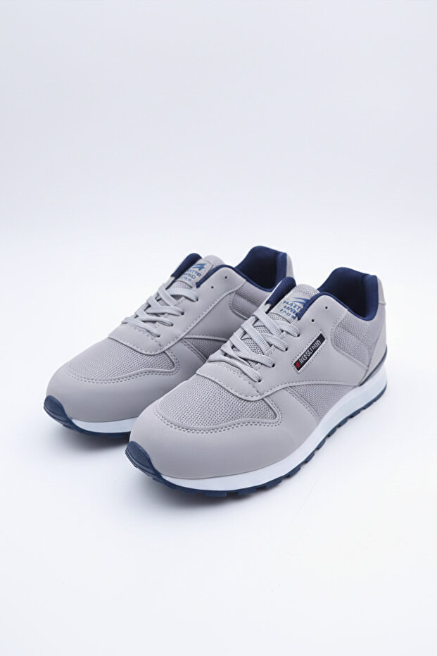 Men's Gray Everyday Comfortable Durable Relaxed Lightweight Soft Sole Sneakers Mesh Stylish Fashion Sneakers