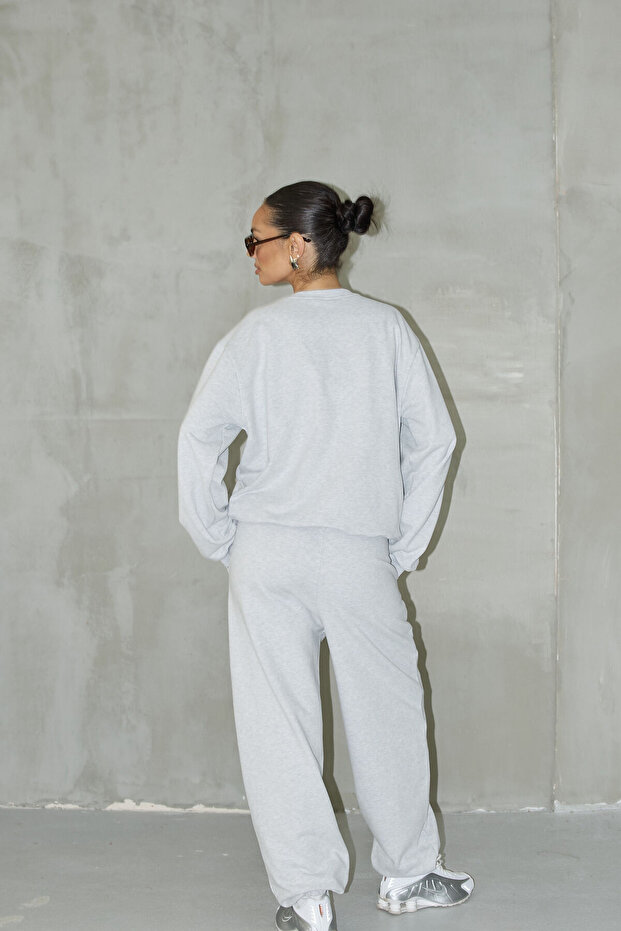 Basic Sweatshirt Ve Jogger Pantolon Takım - 5