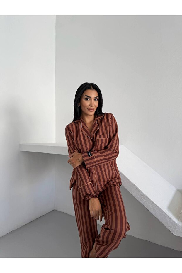 VELORA STRİPE- COCOA - 5