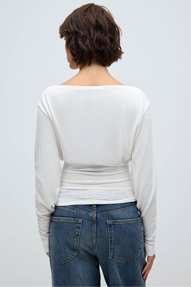 Ellen 90's Triko Bluz - 7