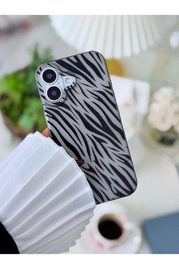 iPhone 17 Compatible Anti-Shock Matte Transparent Printed Silicone Case