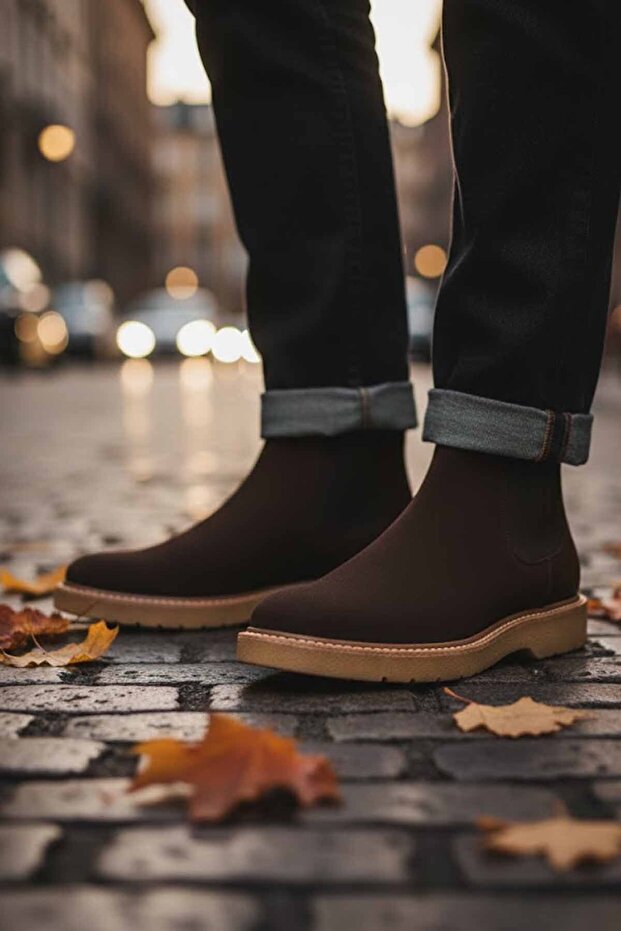 Erkek Deri Bot JST-7 - 2