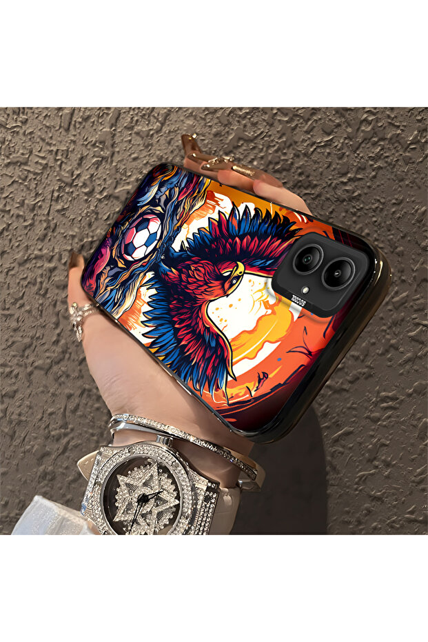 حافظة متوافقة مع هاتف سامسونج جالاكسي A05، حافظة هاتف صلبة مضادة للسقوط، نمط النسر - 3